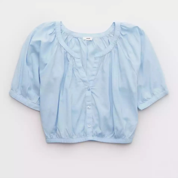 Aerie flowy woven crop top - Picture 2 of 2